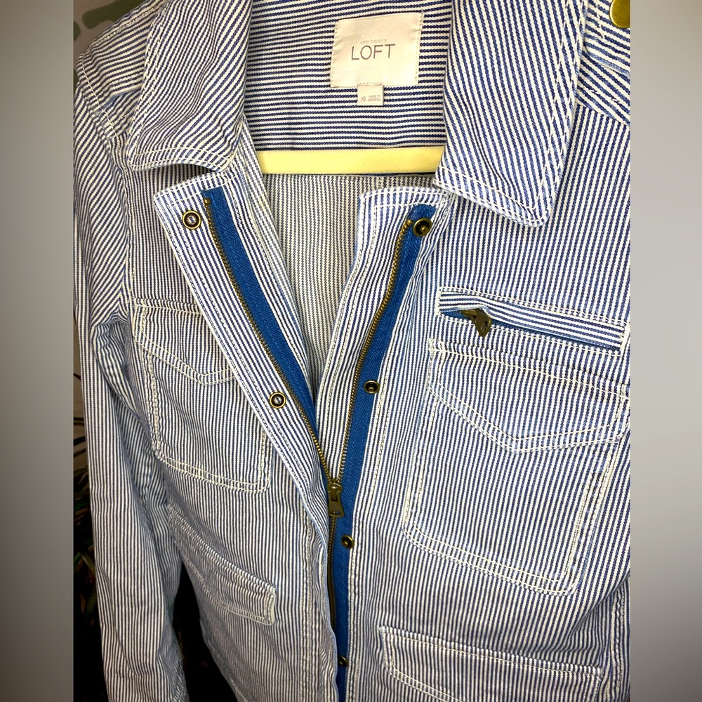 Blue & White Denim Jacket